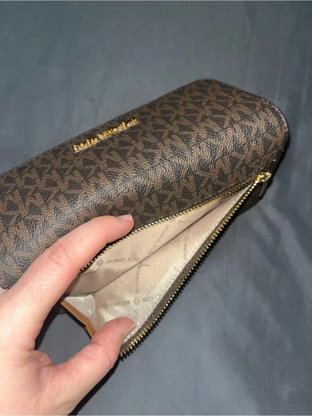 Michael Kors Brown monogram wallet
